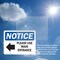 Signmission Please Use Main Entrance Left Arrow OSHA Notice Sign, Plastic, 10in W x 7in L, 2PK OS-2PACK-NS-P-710-L-17615 - alternate 7